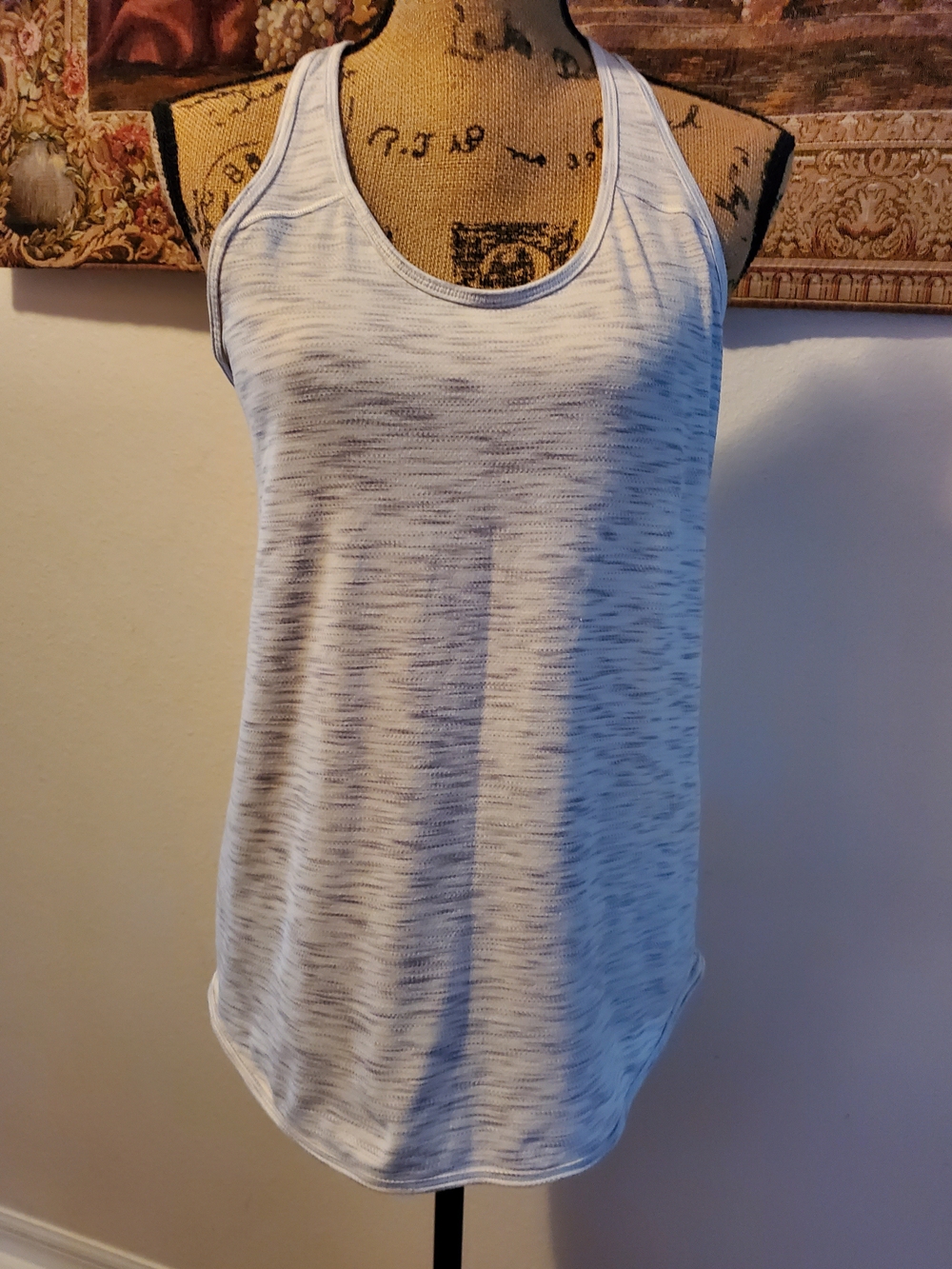 lululemon athletica Light Gray Space-Dye Racerback Tank
